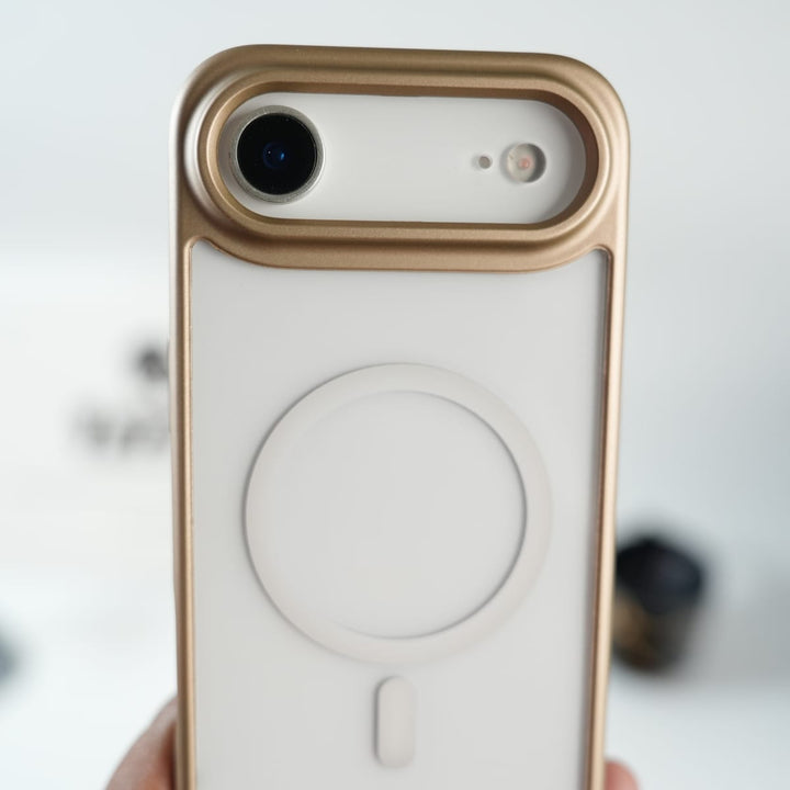 FRATO iPhone 17 Series iPhone 17 Air Clear Acrylic MagSafe Case with Soft Silicone Bumper | Transparent Shockproof Cover