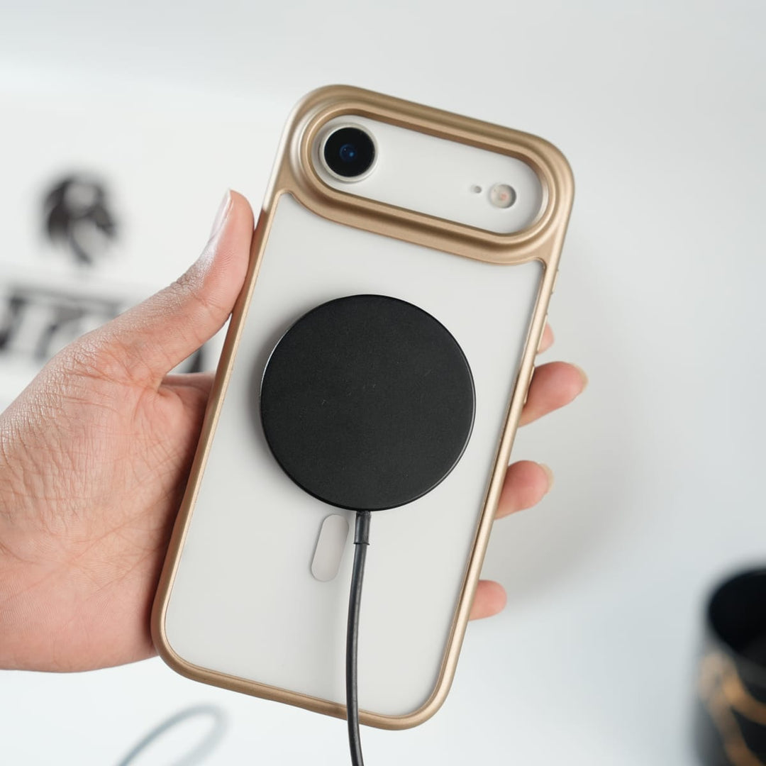 FRATO iPhone 17 Series iPhone 17 Air Clear Acrylic MagSafe Case with Soft Silicone Bumper | Transparent Shockproof Cover