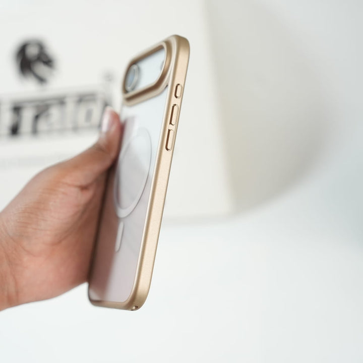 FRATO iPhone 17 Series iPhone 17 Air Clear Acrylic MagSafe Case with Soft Silicone Bumper | Transparent Shockproof Cover