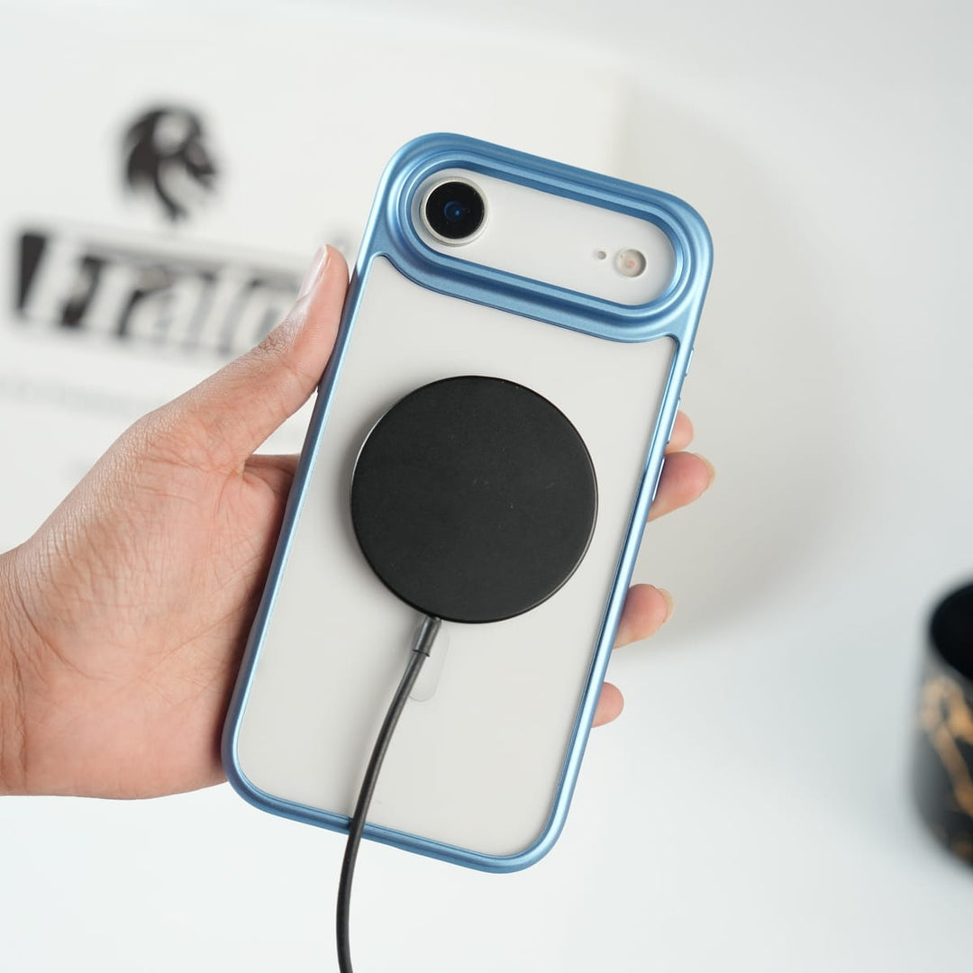 FRATO iPhone 17 Series iPhone 17 Air Clear Acrylic MagSafe Case with Soft Silicone Bumper | Transparent Shockproof Cover