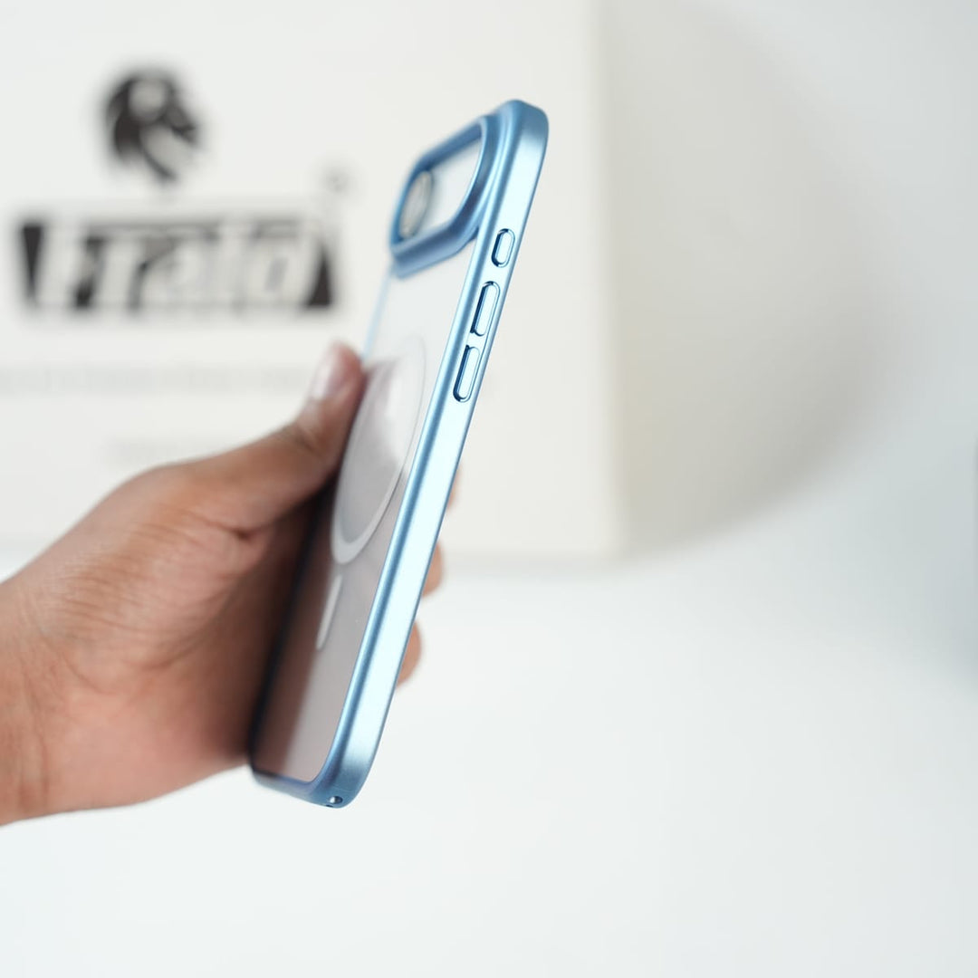 FRATO iPhone 17 Series iPhone 17 Air Clear Acrylic MagSafe Case with Soft Silicone Bumper | Transparent Shockproof Cover
