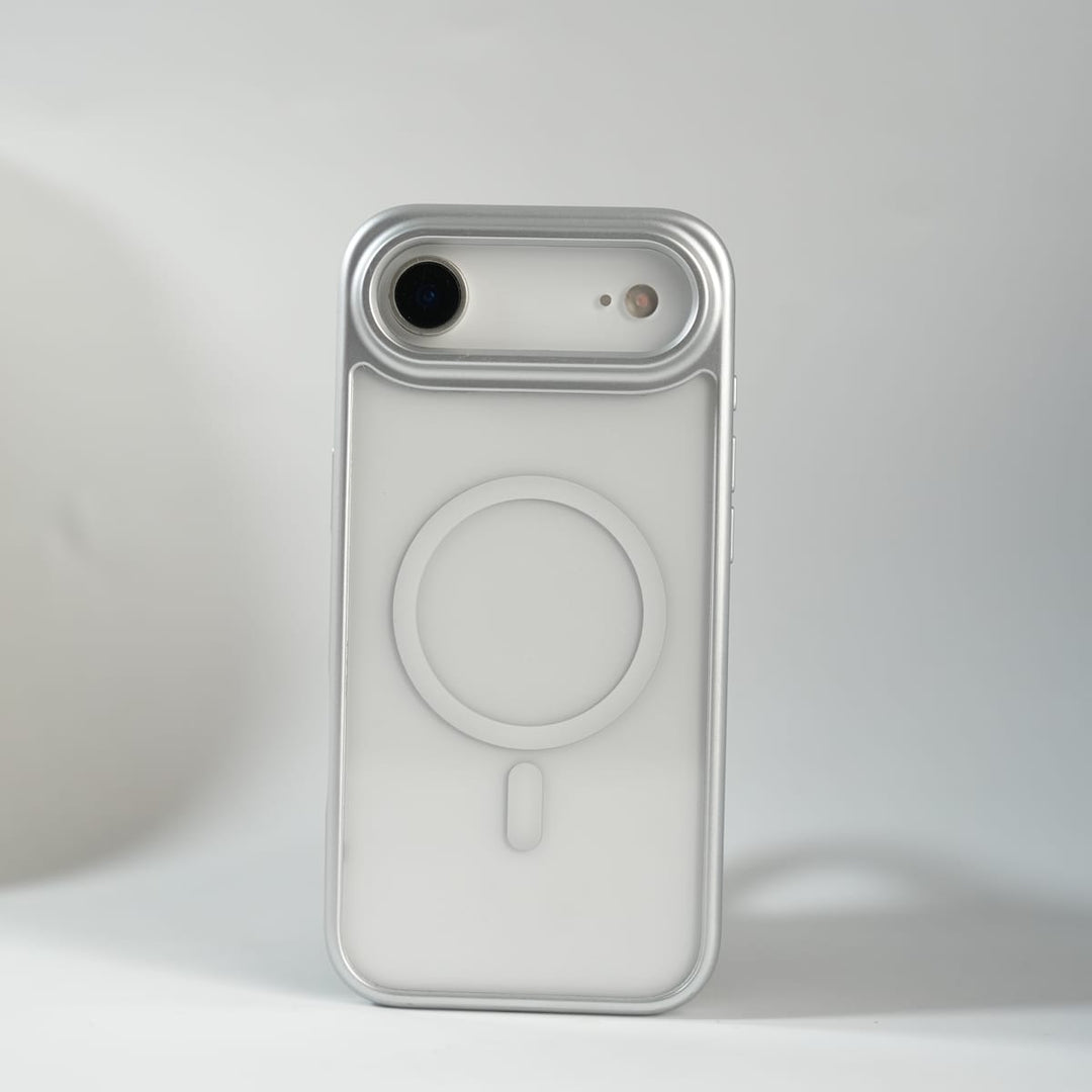 FRATO iPhone 17 Series iPhone 17 Air Clear Acrylic MagSafe Case with Soft Silicone Bumper | Transparent Shockproof Cover