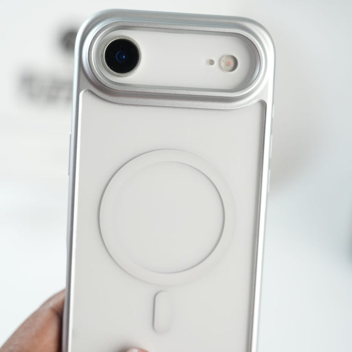FRATO iPhone 17 Series iPhone 17 Air Clear Acrylic MagSafe Case with Soft Silicone Bumper | Transparent Shockproof Cover