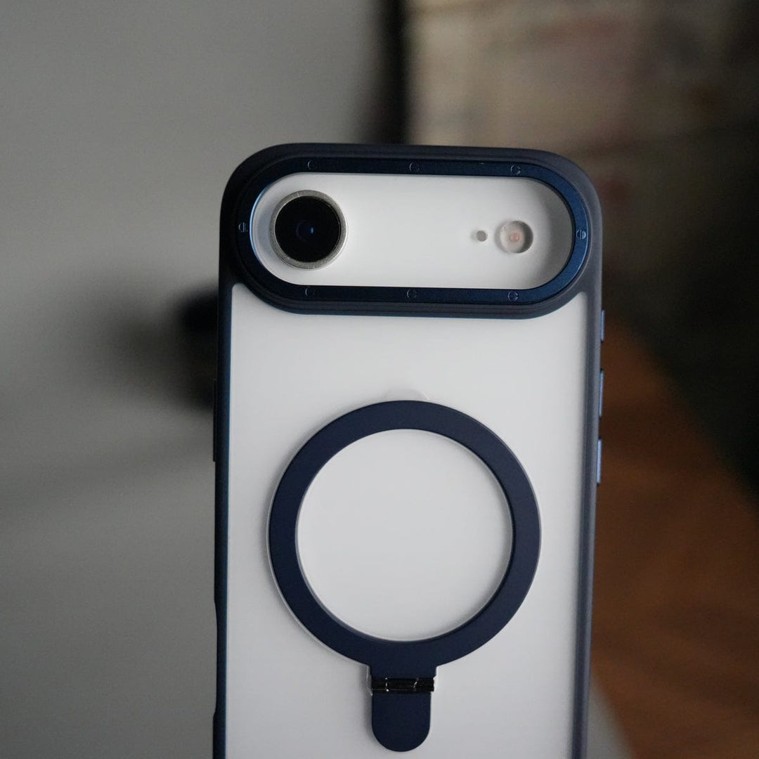 FRATO iPhone 17 Series iPhone 17 Air Frosted Case with Metal Camera Bump &amp; Metal Kickstand | Shockproof Matte Hybrid Cover