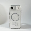 iPhone 17 Air Glitter Clear MagSafe Case | Metal Kickstand Protective Cover