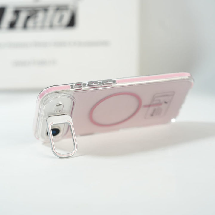 FRATO iPhone 17 Series iPhone 17 Air Glitter Clear MagSafe Case | Metal Kickstand Protective Cover