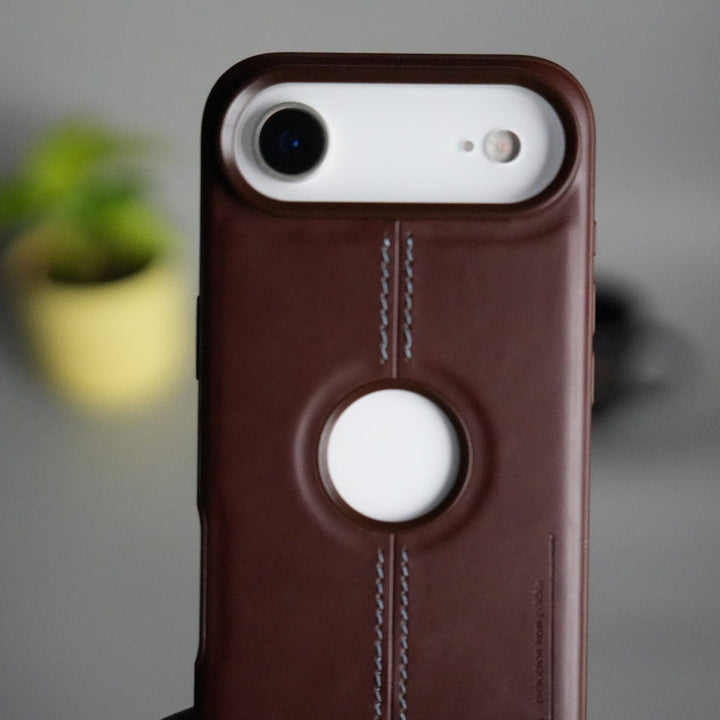 FRATO iPhone 17 Series iPhone 17 Air Leather Case | Classic Middle Stitched PU Back Cover