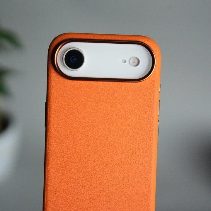 FRATO iPhone 17 Series iPhone 17 Air Leather Texture Design PVC Case With Metal Camera Bump