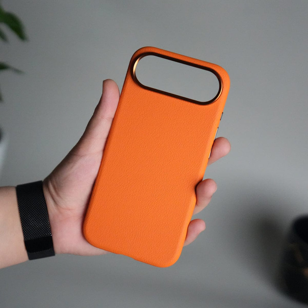 FRATO iPhone 17 Series iPhone 17 Air Leather Texture Design PVC Case With Metal Camera Bump