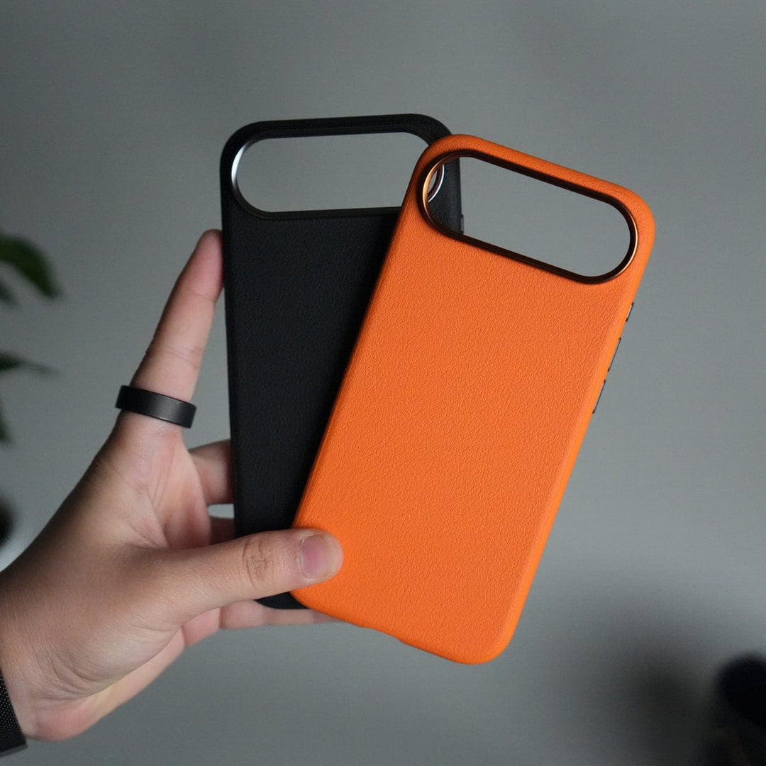 FRATO iPhone 17 Series iPhone 17 Air Leather Texture Design PVC Case With Metal Camera Bump