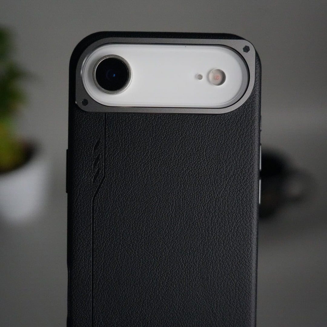 FRATO iPhone 17 Series iPhone 17 Air Leather Texture MagSafe PVC NUIU Case With Metal Camera Bump