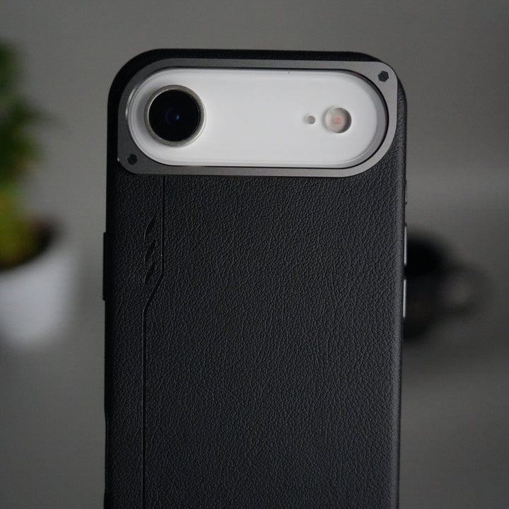 FRATO iPhone 17 Series iPhone 17 Air Leather Texture MagSafe PVC NUIU Case With Metal Camera Bump
