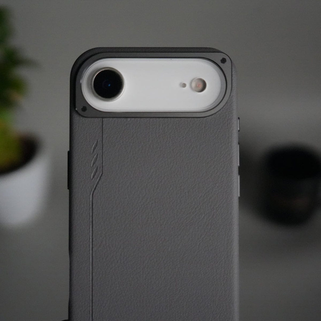 FRATO iPhone 17 Series iPhone 17 Air Leather Texture MagSafe PVC NUIU Case With Metal Camera Bump