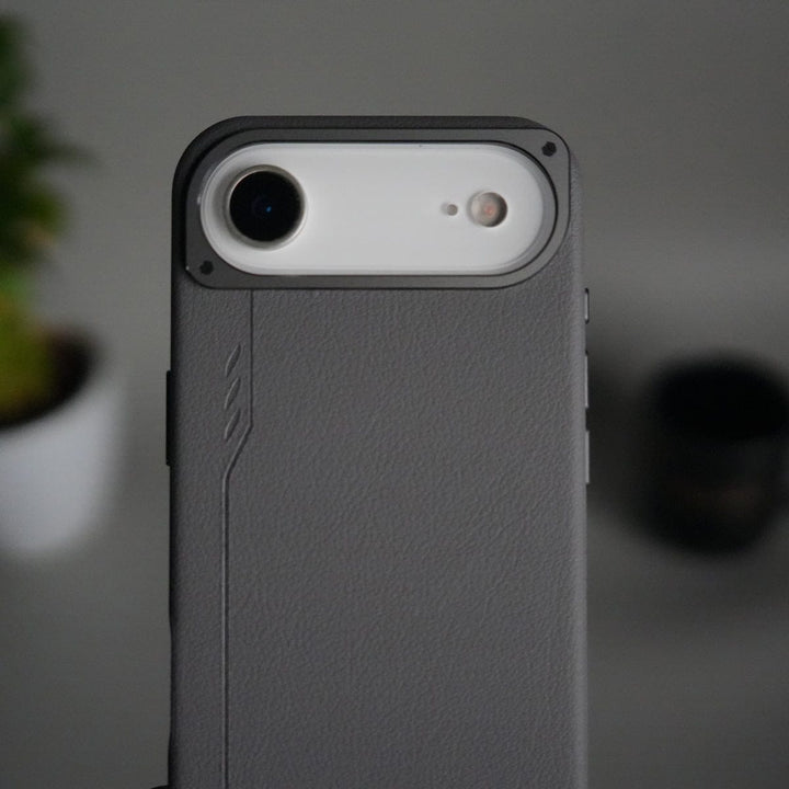 FRATO iPhone 17 Series iPhone 17 Air Leather Texture MagSafe PVC NUIU Case With Metal Camera Bump
