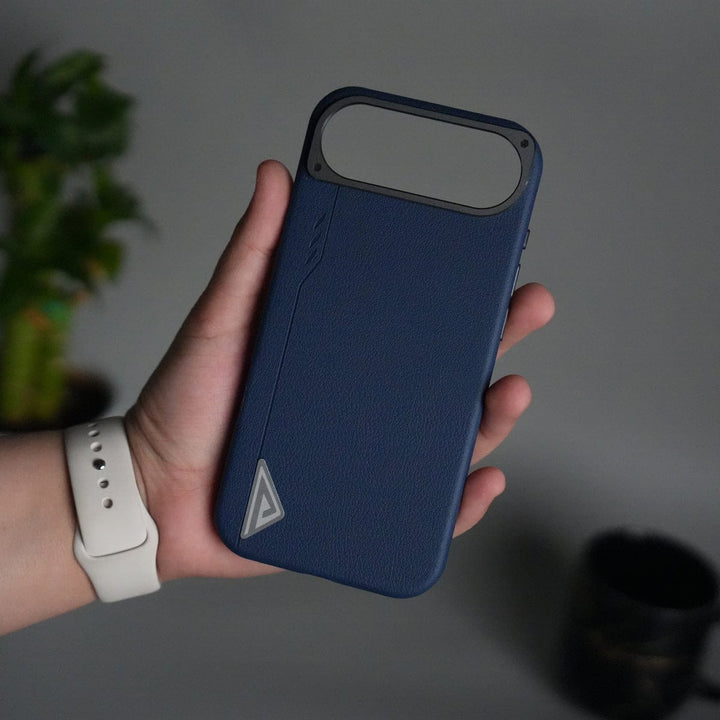 FRATO iPhone 17 Series iPhone 17 Air Leather Texture MagSafe PVC NUIU Case With Metal Camera Bump