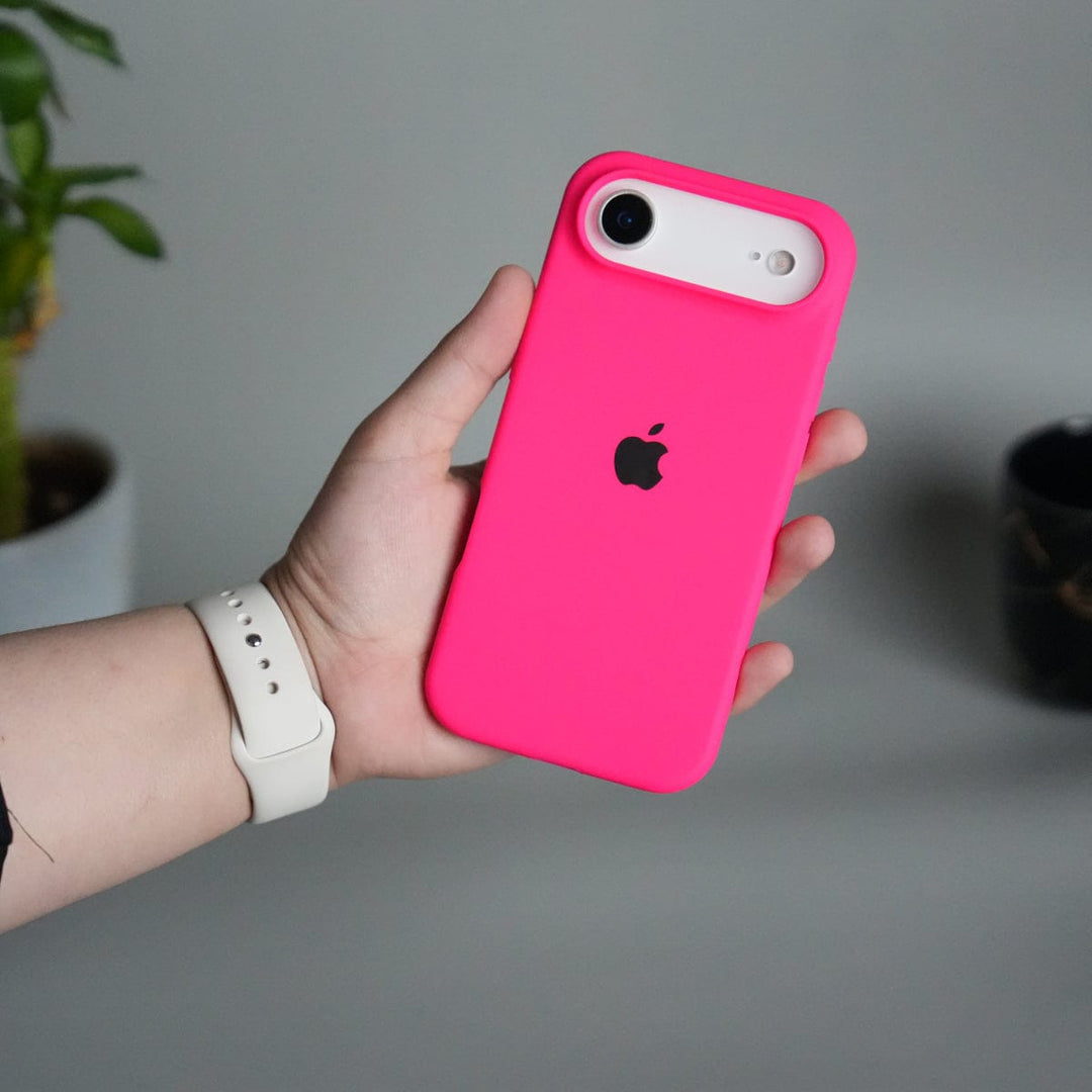 FRATO iPhone 17 Series iPhone 17 Air Liquid Silicone Case Cover (Neon Pink)