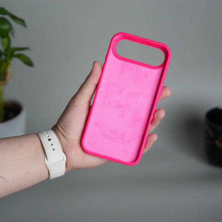 FRATO iPhone 17 Series iPhone 17 Air Liquid Silicone Case Cover (Neon Pink)