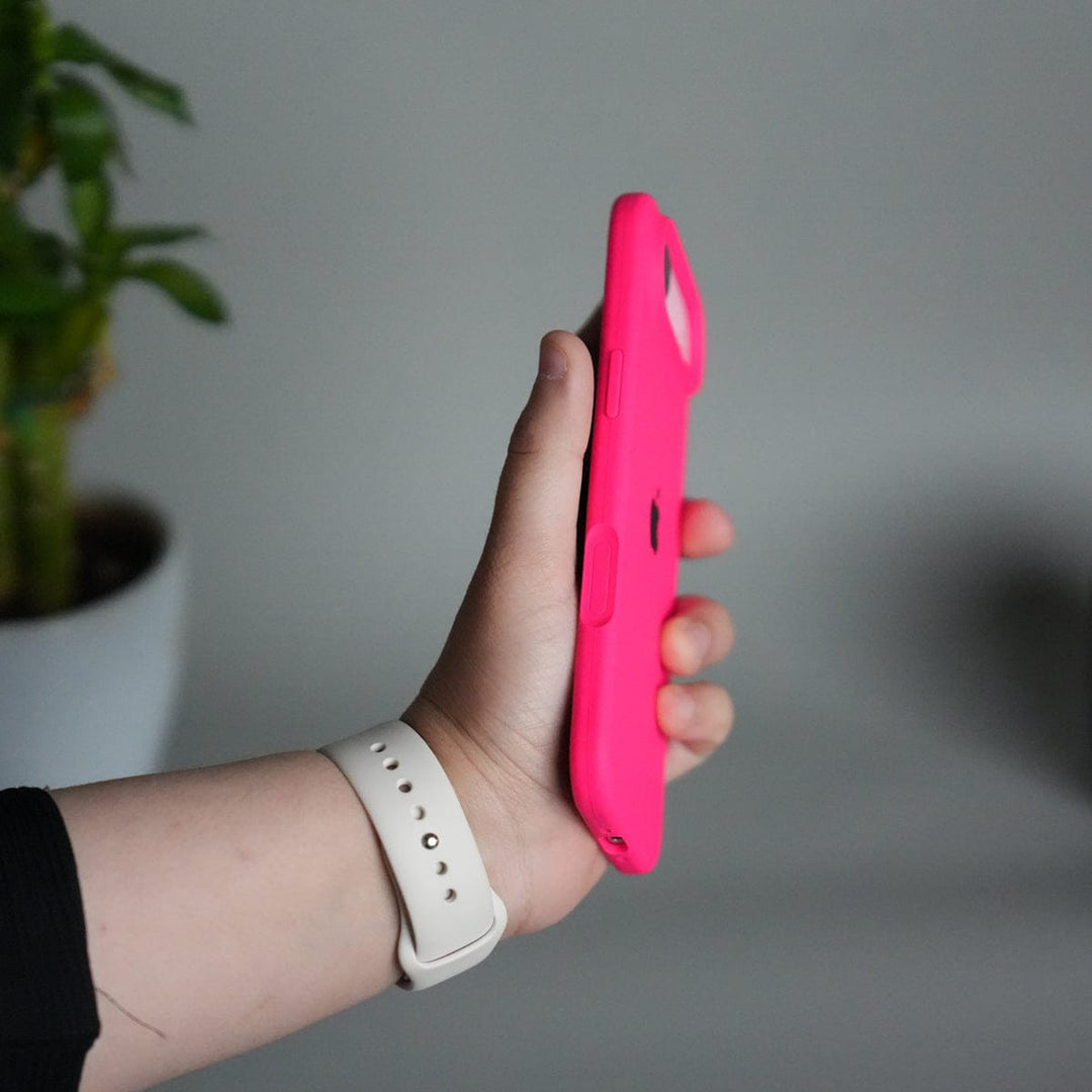 FRATO iPhone 17 Series iPhone 17 Air Liquid Silicone Case Cover (Neon Pink)