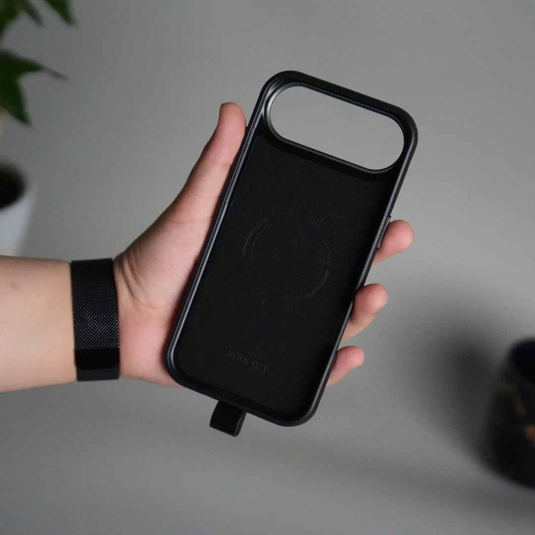 FRATO iPhone 17 Series iPhone 17 Air Luxury Leather MagSafe Case | Metal Ring Stand and Grip Holder Cover