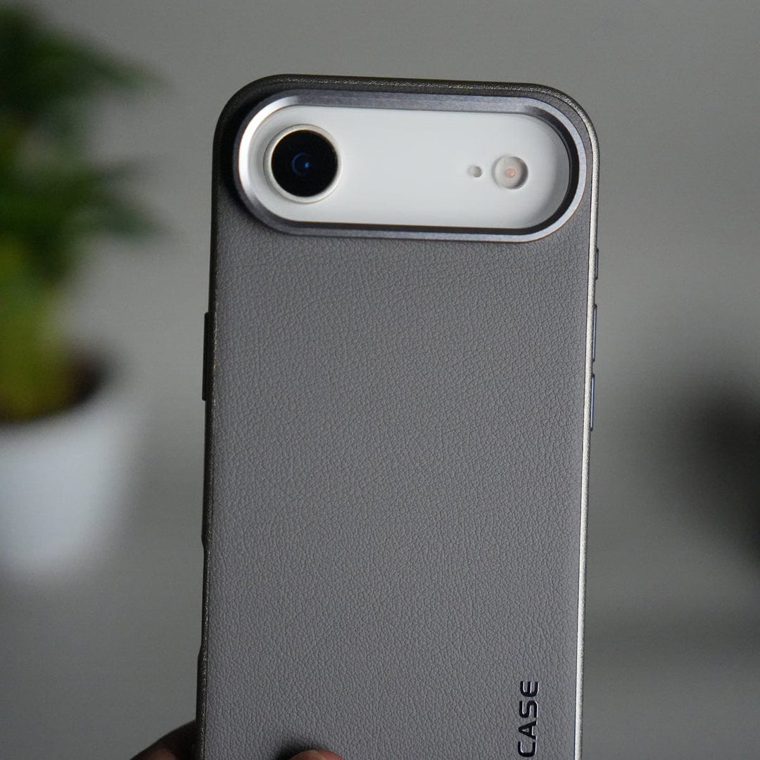 FRATO iPhone 17 Series iPhone 17 Air Luxury Leather Matte Case | Slim Protective Metal Frame Back Cover