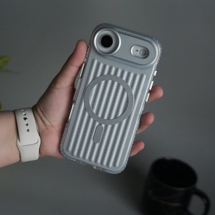FRATO iPhone 17 Series iPhone 17 Air MagSafe Suitcase Design Case | Shockproof Ribbed Texture Back Cover