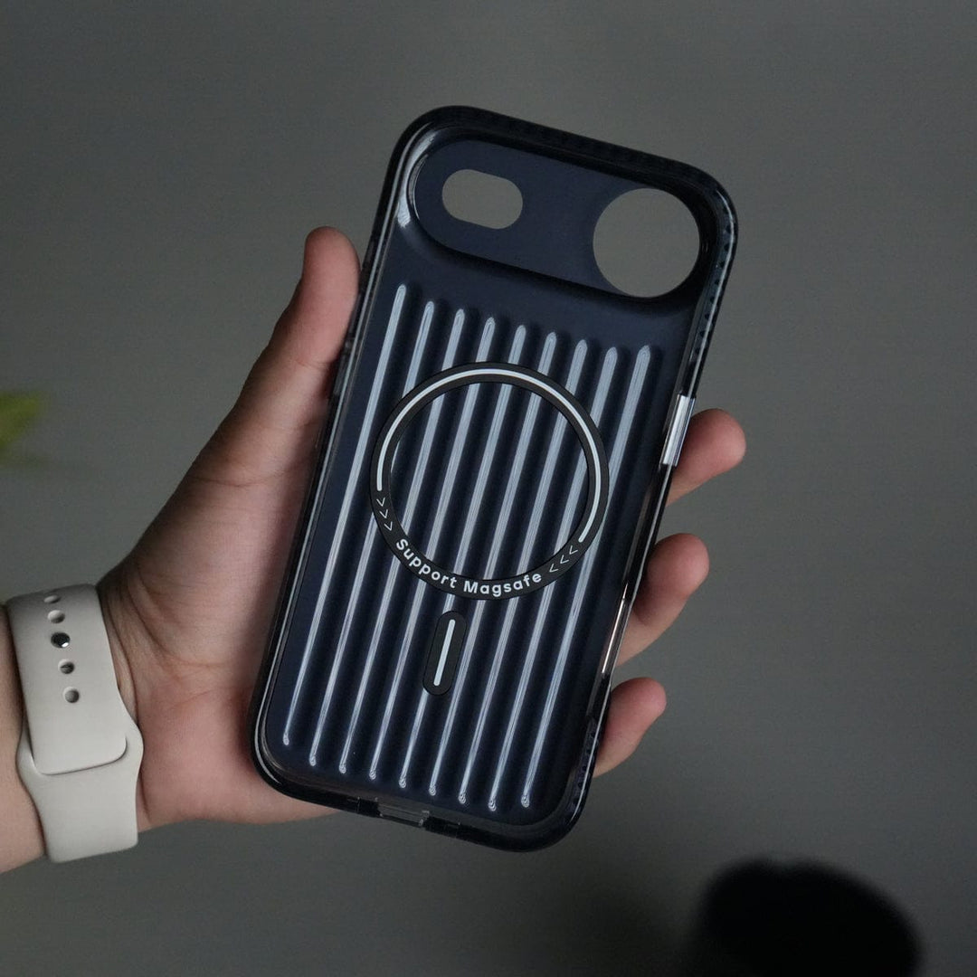 FRATO iPhone 17 Series iPhone 17 Air MagSafe Suitcase Design Case | Shockproof Ribbed Texture Back Cover
