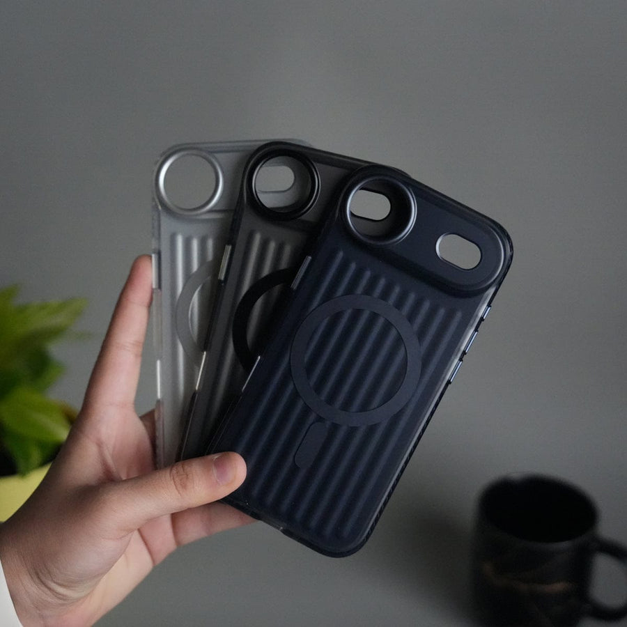 FRATO iPhone 17 Series iPhone 17 Air MagSafe Suitcase Design Case | Shockproof Ribbed Texture Back Cover