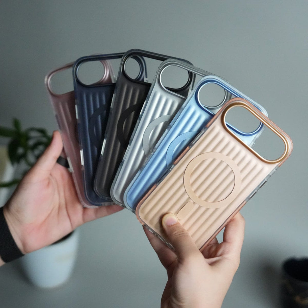 FRATO iPhone 17 Series iPhone 17 Air MagSafe Suitcase Design Cover | Shockproof Ribbed Back Cover