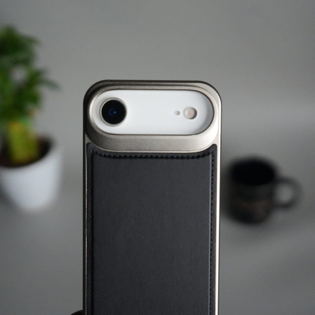 FRATO iPhone 17 Series iPhone 17 Air Premium Metallic AeroFLex Aluminium Stitch Leather MagSafe Case