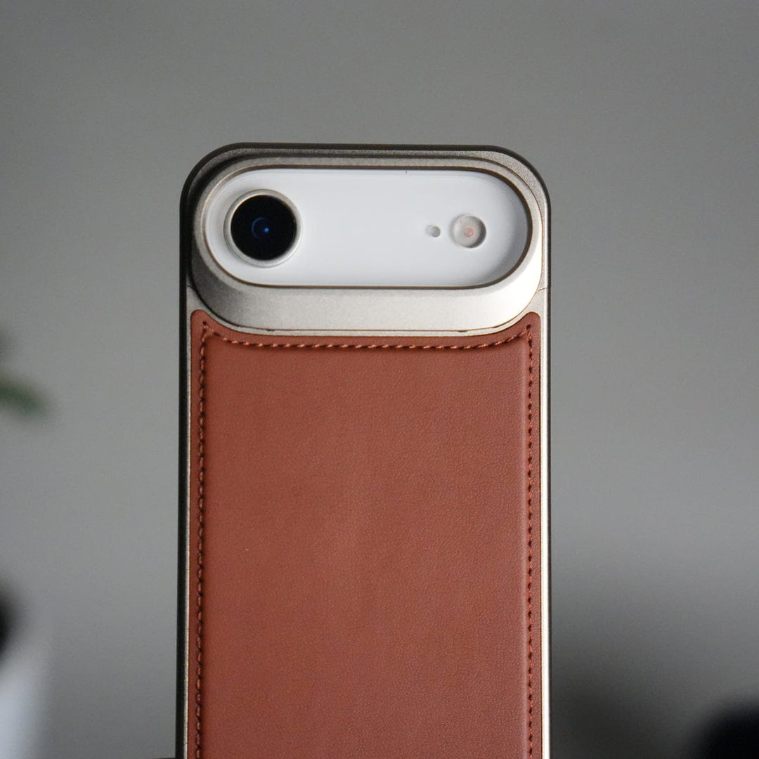 FRATO iPhone 17 Series iPhone 17 Air Premium Metallic AeroFLex Aluminium Stitch Leather MagSafe Case
