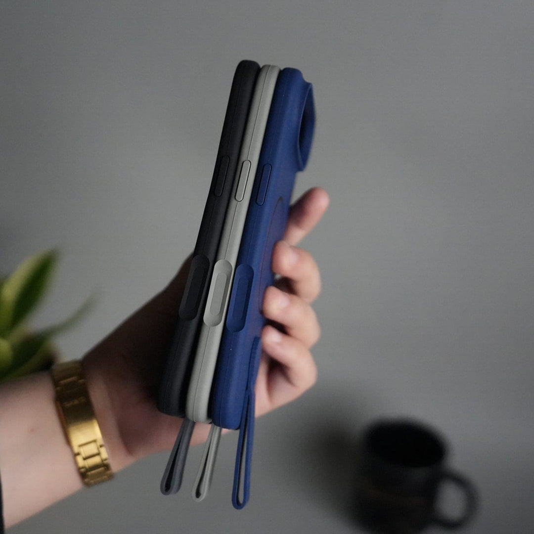 FRATO iPhone 17 Series iPhone 17 Air Silicone Case | Magnetic Ring | Silicone Rotating Grip Strap Cover