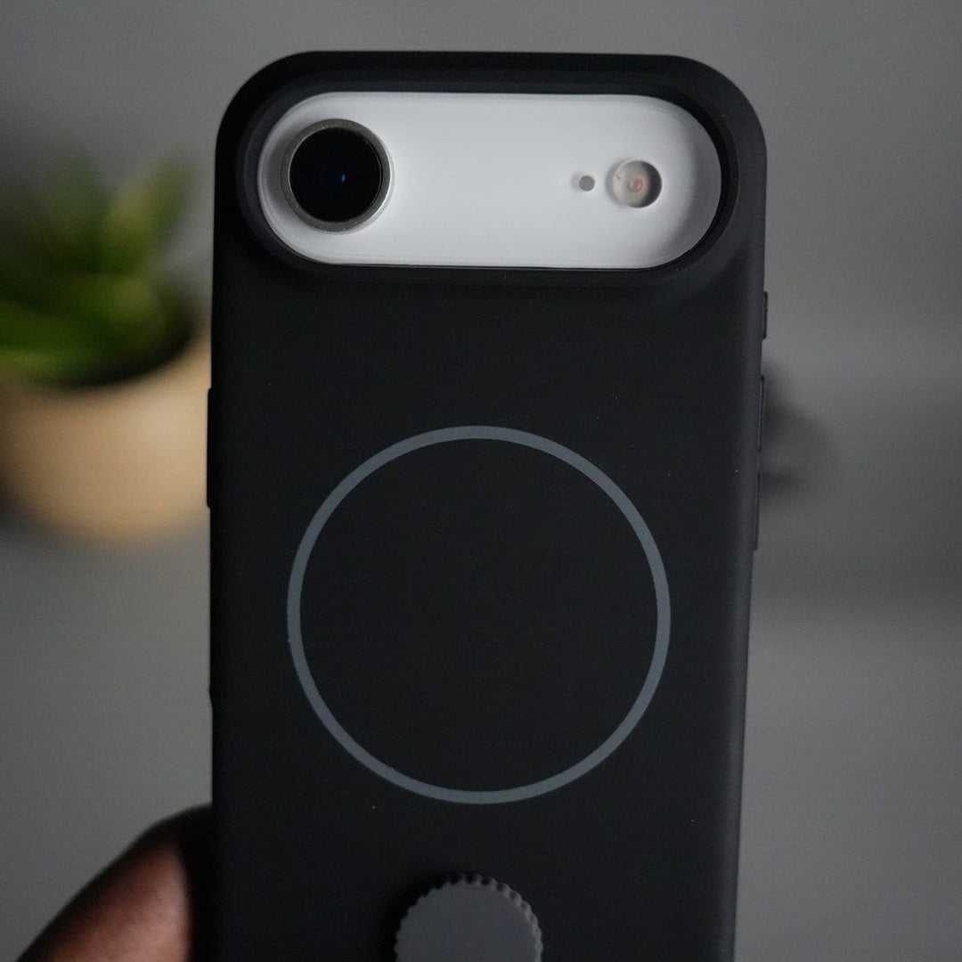 FRATO iPhone 17 Series iPhone 17 Air Silicone Case | Magnetic Ring | Silicone Rotating Grip Strap Cover