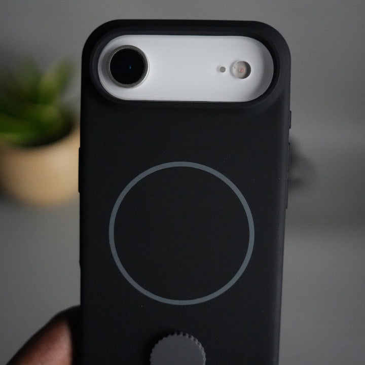 FRATO iPhone 17 Series iPhone 17 Air Silicone Case | Magnetic Ring | Silicone Rotating Grip Strap Cover