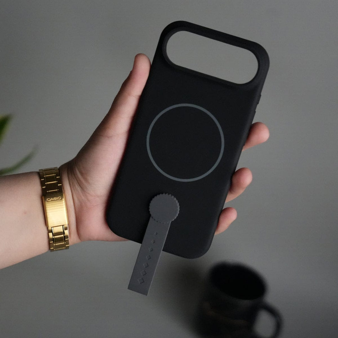 FRATO iPhone 17 Series iPhone 17 Air Silicone Case | Magnetic Ring | Silicone Rotating Grip Strap Cover