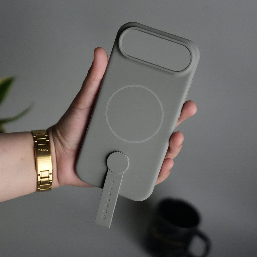 FRATO iPhone 17 Series iPhone 17 Air Silicone Case | Magnetic Ring | Silicone Rotating Grip Strap Cover
