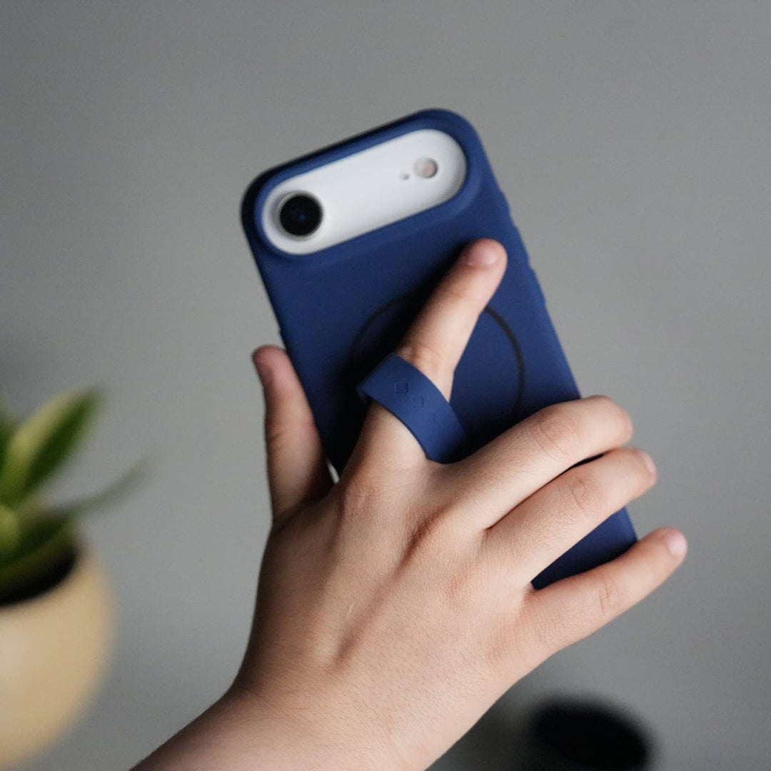 FRATO iPhone 17 Series iPhone 17 Air Silicone Case | Magnetic Ring | Silicone Rotating Grip Strap Cover