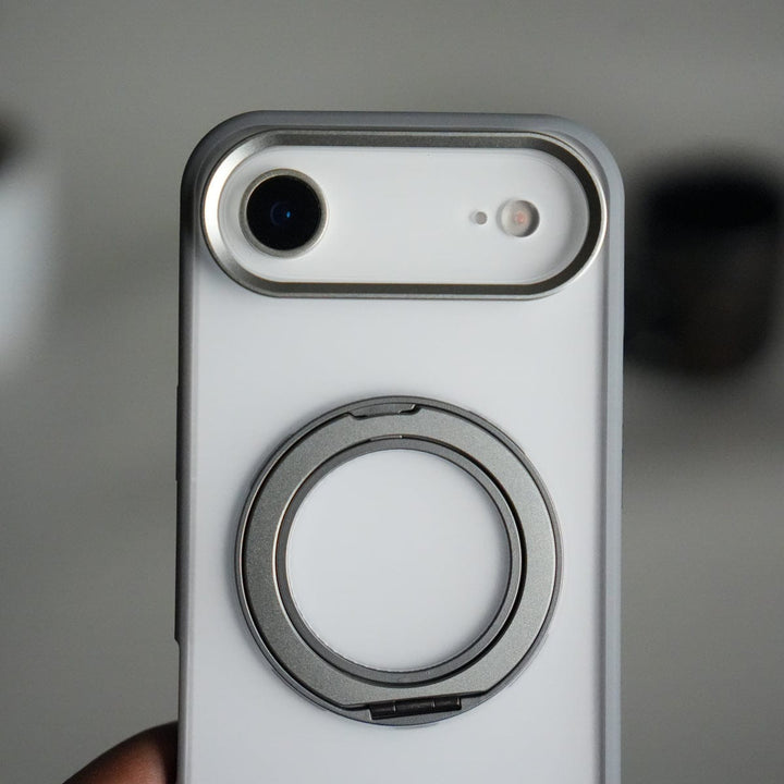 FRATO iPhone 17 Series iPhone 17 Air Transparent Magnetic Ring Case | Frosted Shockproof Kickstand Cover