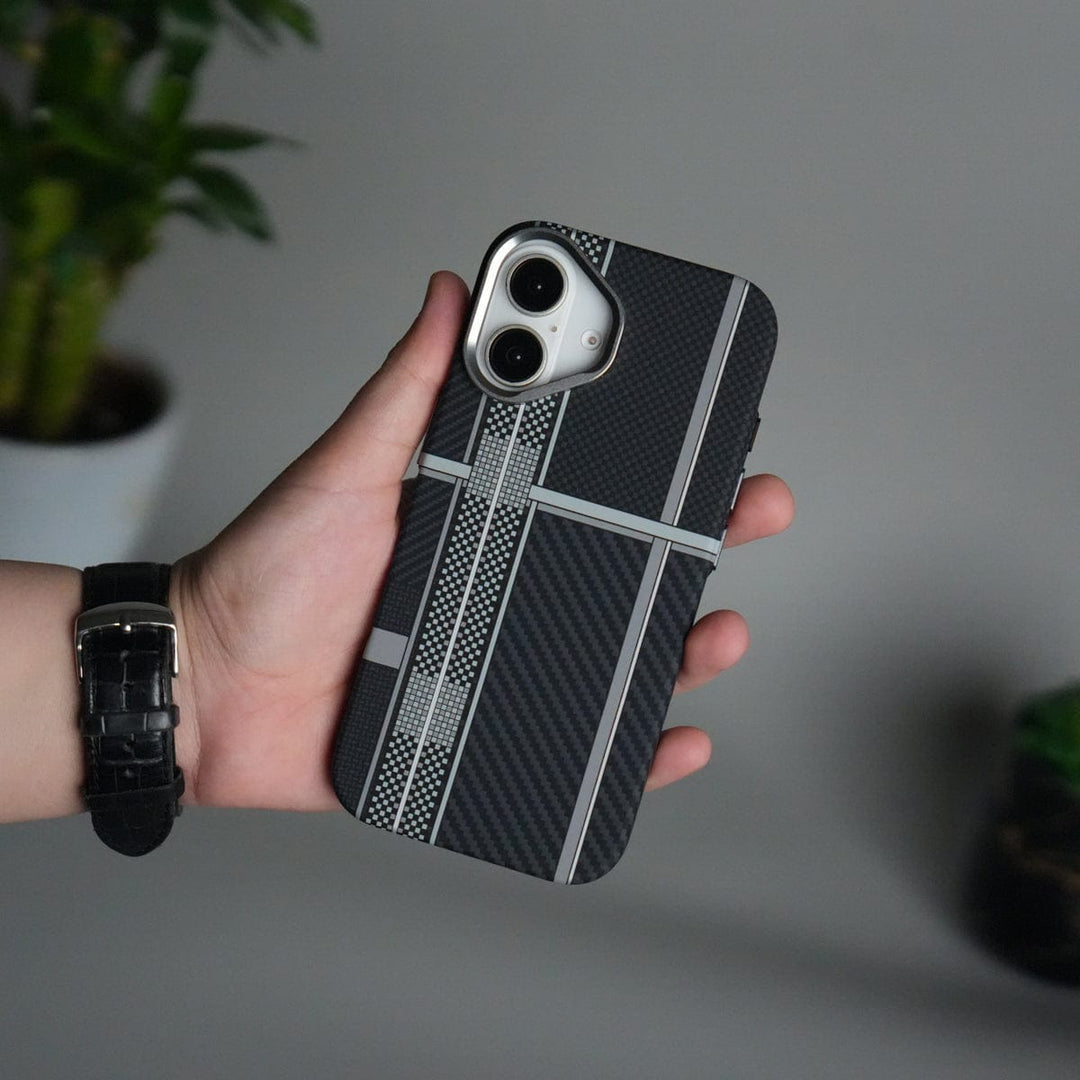 FRATO iPhone 17 Series iPhone 17 Carbon Fiber Texture Design Hard Pc MagSafe Case Cover MixLine