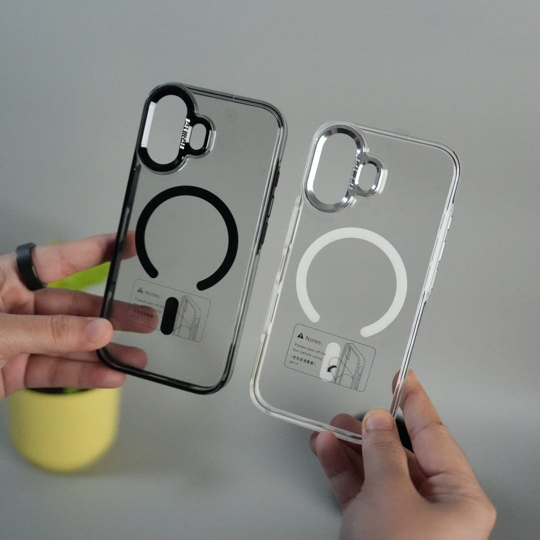 FRATO iPhone 17 Series iPhone 17 Crystal Clear Anti-Yellow Case with MagSafe & Metal Camera Bumper
