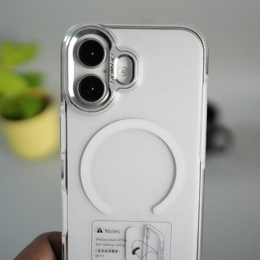 FRATO iPhone 17 Series iPhone 17 Crystal Clear Anti-Yellow Case with MagSafe &amp; Metal Camera Bumper