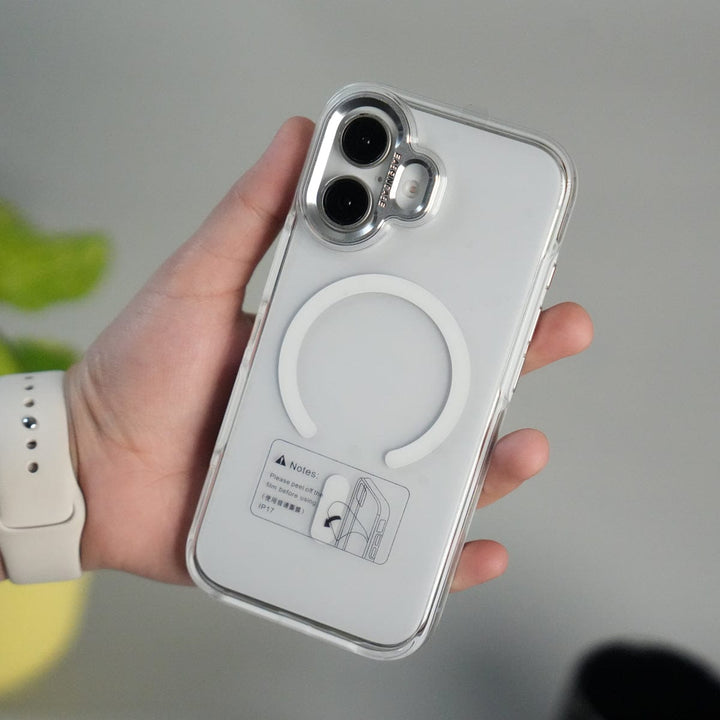 FRATO iPhone 17 Series iPhone 17 Crystal Clear Anti-Yellow Case with MagSafe &amp; Metal Camera Bumper