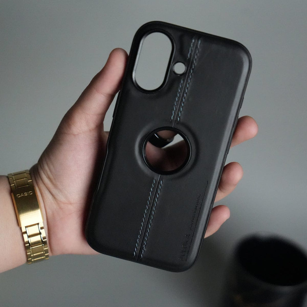 FRATO iPhone 17 Series iPhone 17 Leather Case | Classic Middle Stitched PU Back Cover
