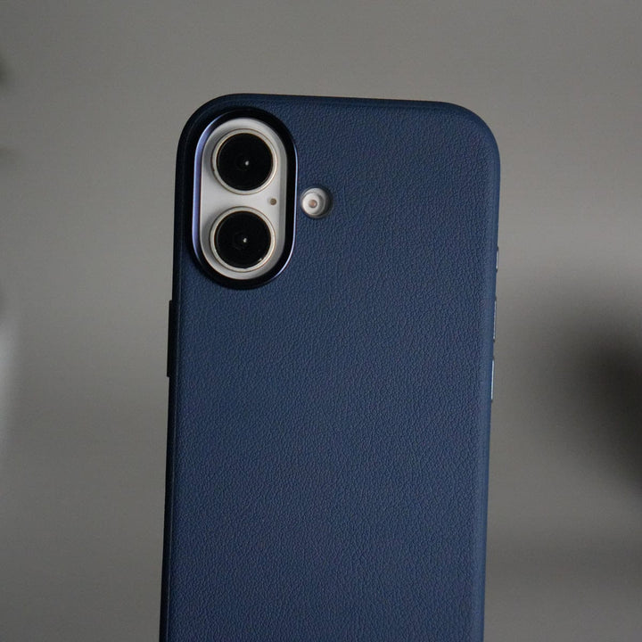 FRATO iPhone 17 Series iPhone 17 Leather Texture Design PVC Case With Metal Camera Bump