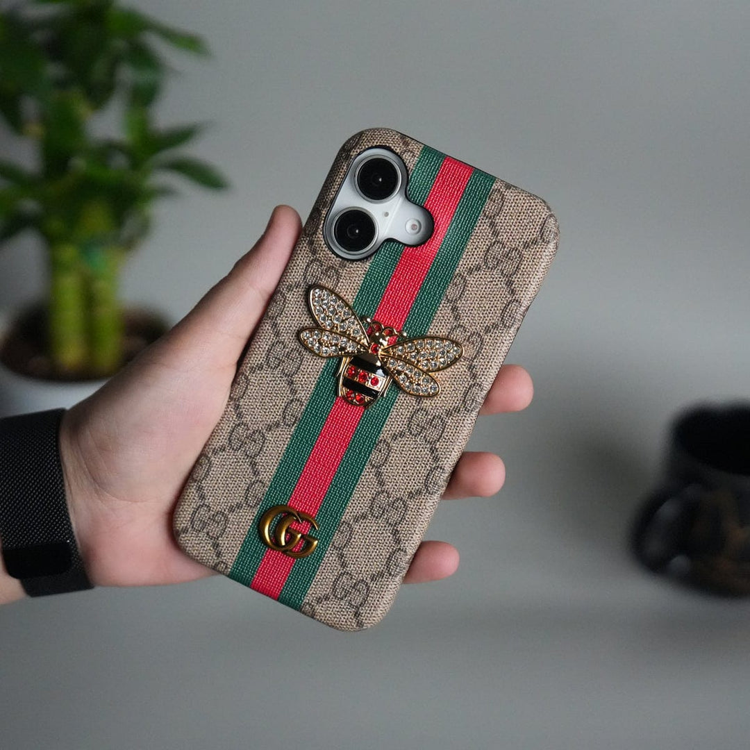 FRATO iPhone 17 Series iPhone 17 Luxury 3D BEE Stripe Design Case Cover