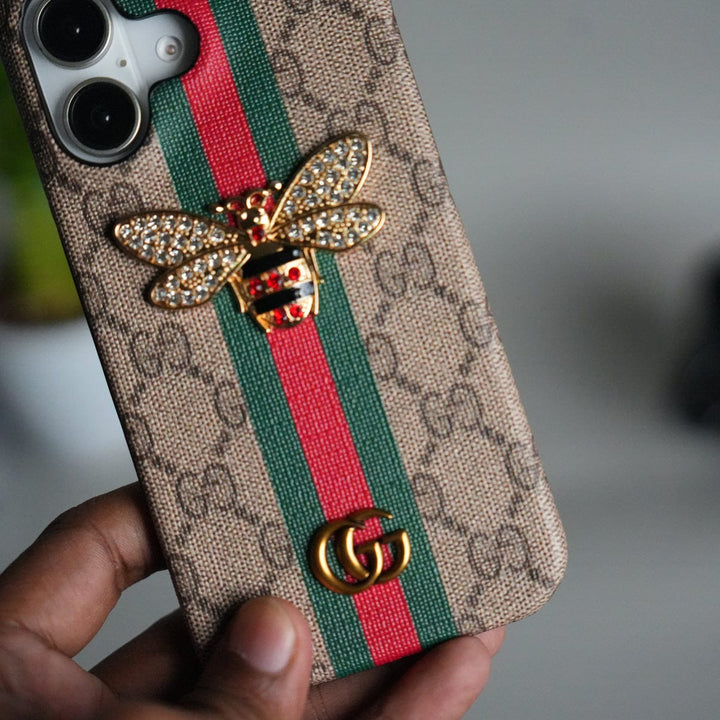 FRATO iPhone 17 Series iPhone 17 Luxury 3D BEE Stripe Design Case Cover