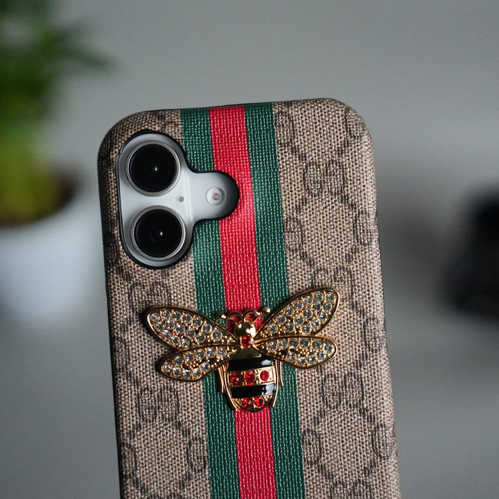 FRATO iPhone 17 Series iPhone 17 Luxury 3D BEE Stripe Design Case Cover