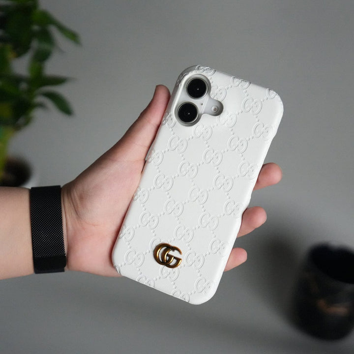FRATO iPhone 17 Series iPhone 17 Luxury GG Fashion Leather Brand Case Cover