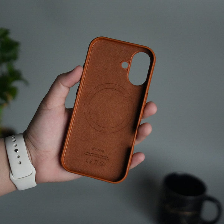 FRATO iPhone 17 Series iPhone 17 MagSafe PU Leather Back Cover | Premium PU Leather | Slim &amp; Elegant Hard Case
