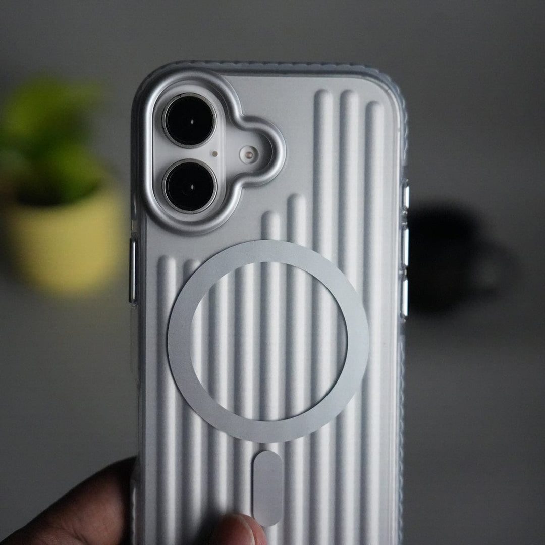 FRATO iPhone 17 Series iPhone 17 MagSafe Suitcase Design Case | Shockproof Ribbed Texture Back Cover