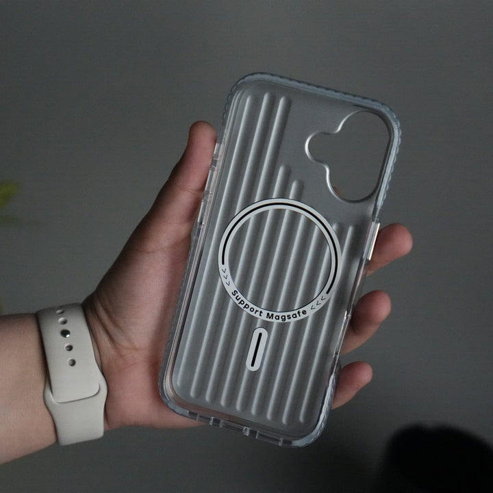 FRATO iPhone 17 Series iPhone 17 MagSafe Suitcase Design Case | Shockproof Ribbed Texture Back Cover
